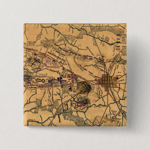 Badge Carré 5 Cm Bataille de Gettysburg 14