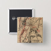 Badge Carré 5 Cm Bataille de Gettysburg 2 (Devant & derrière)