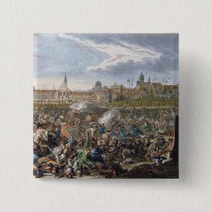 Badge Carré 5 Cm Bataille de Leipzig, le 19 octobre 1813