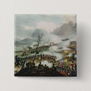 Badge Carré 5 Cm Bataille de Nivelle, gravée par Thomas
