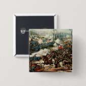 Badge Carré 5 Cm Bataille du pois Ridge (Devant & derrière)