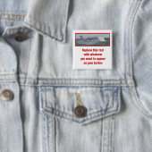 Badge Carré 5 Cm Bateau de croisière Button-CIM1a personnalisable (En situation)