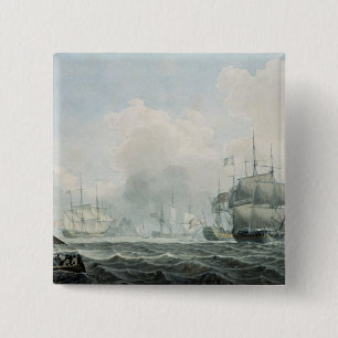 Badge Carré 5 Cm Bateaux anglais de guerre