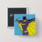 Badge Carré 5 Cm Batgirl (Devant & derrière)