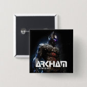 Badge Carré 5 Cm Batman | Arkham Knight (Devant & derrière)