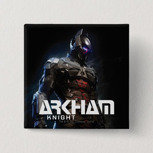 Badge Carré 5 Cm Batman | Arkham Knight (Devant)
