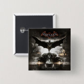 Badge Carré 5 Cm Batman Arkham Knight Key Art (Devant & derrière)