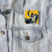 Badge Carré 5 Cm Batman Batarang (En situation)