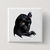 Badge Carré 5 Cm Batman Crouching (Devant)