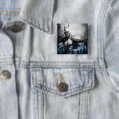 Badge Carré 5 Cm Batman - Lightning (En situation)