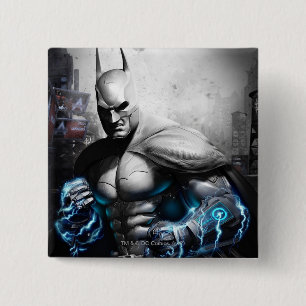Badge Carré 5 Cm Batman - Lightning