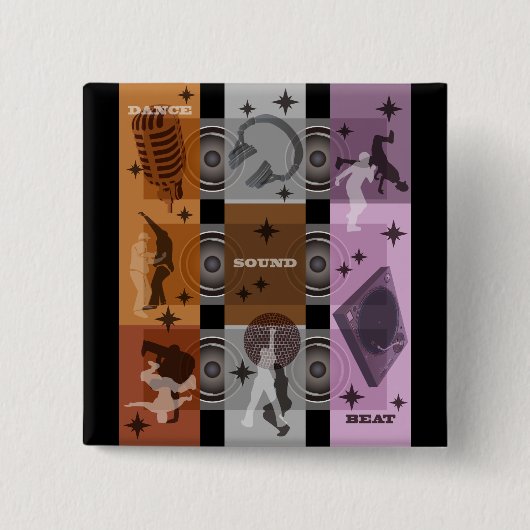 BADGE CARRÉ 5 CM BATTEMENT (Devant)