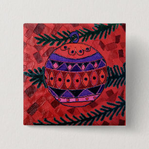 Badge Carré 5 Cm Bauble