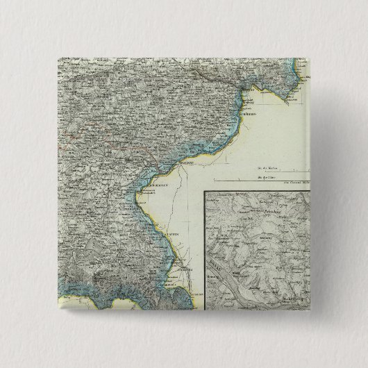 Badge Carré 5 Cm Bavière, Passau (Devant)