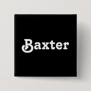 Badge Carré 5 Cm Baxter bouton