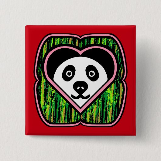 Badge Carré 5 Cm Bearmboo (Devant)