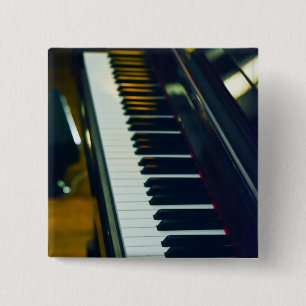 Badge Carré 5 Cm Beau piano