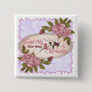 Badge Carré 5 Cm Beauté et cerveaux