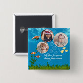 Badge Carré 5 Cm Beautiful (Devant & derrière)