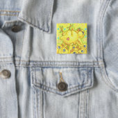 Badge Carré 5 Cm BÉBÉ CHICK ROCK & ROLL SPRING MOSH PIT BUTTON Squ (En situation)