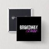 Badge Carré 5 Cm Bébé de Broadway (Devant & derrière)