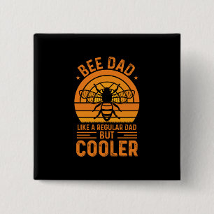 Badge Carré 5 Cm Bee Papa