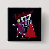 Badge Carré 5 Cm Beetlejus | Beetlejus & Lydia Mariage (Devant)