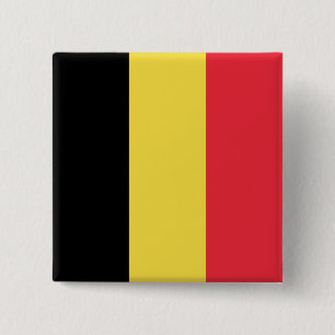 Badge Carré 5 Cm Belgium Flag
