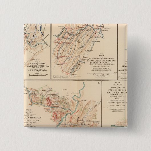 Badge Carré 5 Cm Belle Grove (Devant)