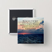 BADGE CARRÉ 5 CM BELLES FRUITS GALATIENS DE L'ESPRIT (Devant & derrière)