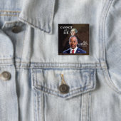 Badge Carré 5 Cm Ben Carson pour le président (En situation)