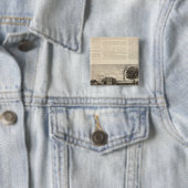 Badge Carré 5 Cm Benedict et Burnham (En situation)