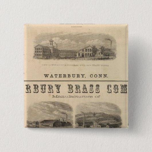 Badge Carré 5 Cm Benedict et Burnham Manufacturing Company (Devant)