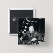 Badge Carré 5 Cm Bénédictions (Devant & derrière)