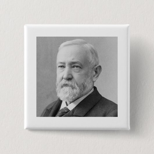Badge Carré 5 Cm Benjamin Harrison 23 (Devant)