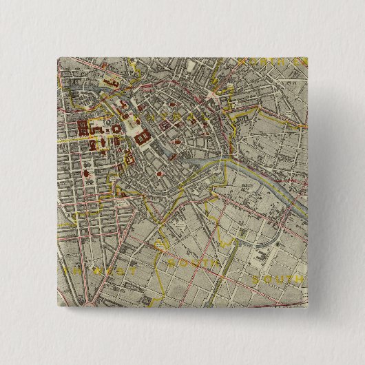 Badge Carré 5 Cm Berlin (Devant)