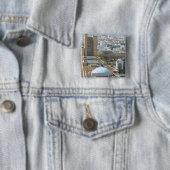 Badge Carré 5 Cm Berlin (En situation)