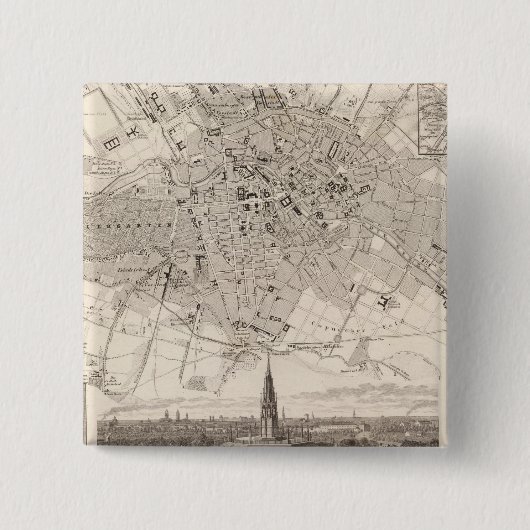 Badge Carré 5 Cm Berlin 2 (Devant)