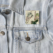Badge Carré 5 Cm Bermudes (En situation)