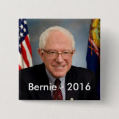 Badge Carré 5 Cm Bernie 2016 (Devant)