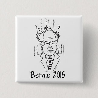 Badge Carré 5 Cm Bernie Sanders 2016