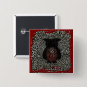 Badge Carré 5 Cm Besoin de réinitialiser drôle (Devant & derrière)