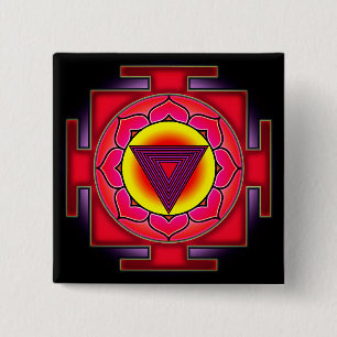 Badge Carré 5 Cm Bhairavi Yantra