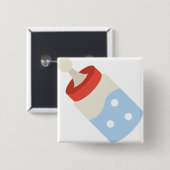 Badge Carré 5 Cm biberon (Devant & derrière)
