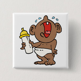 Badge Carré 5 Cm biberon de cri