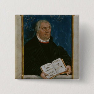 Badge Carré 5 Cm Bible allemande de la traduction de Luther, 1561