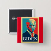 Badge Carré 5 Cm Biden 2020 (Devant & derrière)