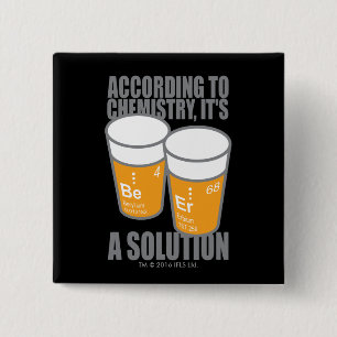 BADGE CARRÉ 5 CM BIÈRE