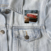 Badge Carré 5 Cm Bifteck 3 (En situation)