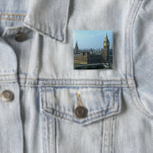 Badge Carré 5 Cm Big Ben Button (En situation)